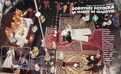 La boda de Ramiro Vasena y Dorotea Potocki fue cubierta por medios internacionales