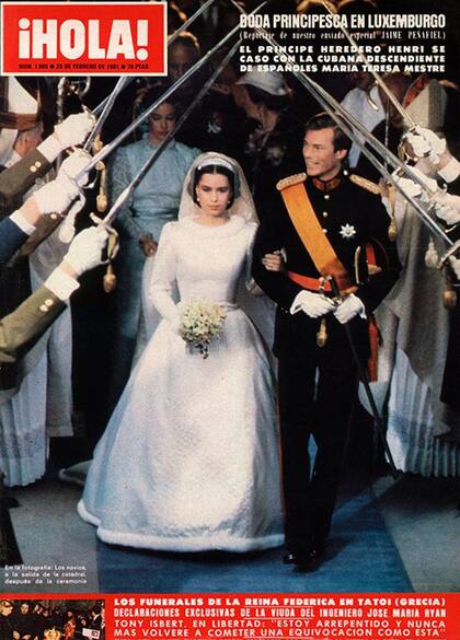 La boda del príncipe heredero de Luxemburgo en la tapa de ¡HOLA!