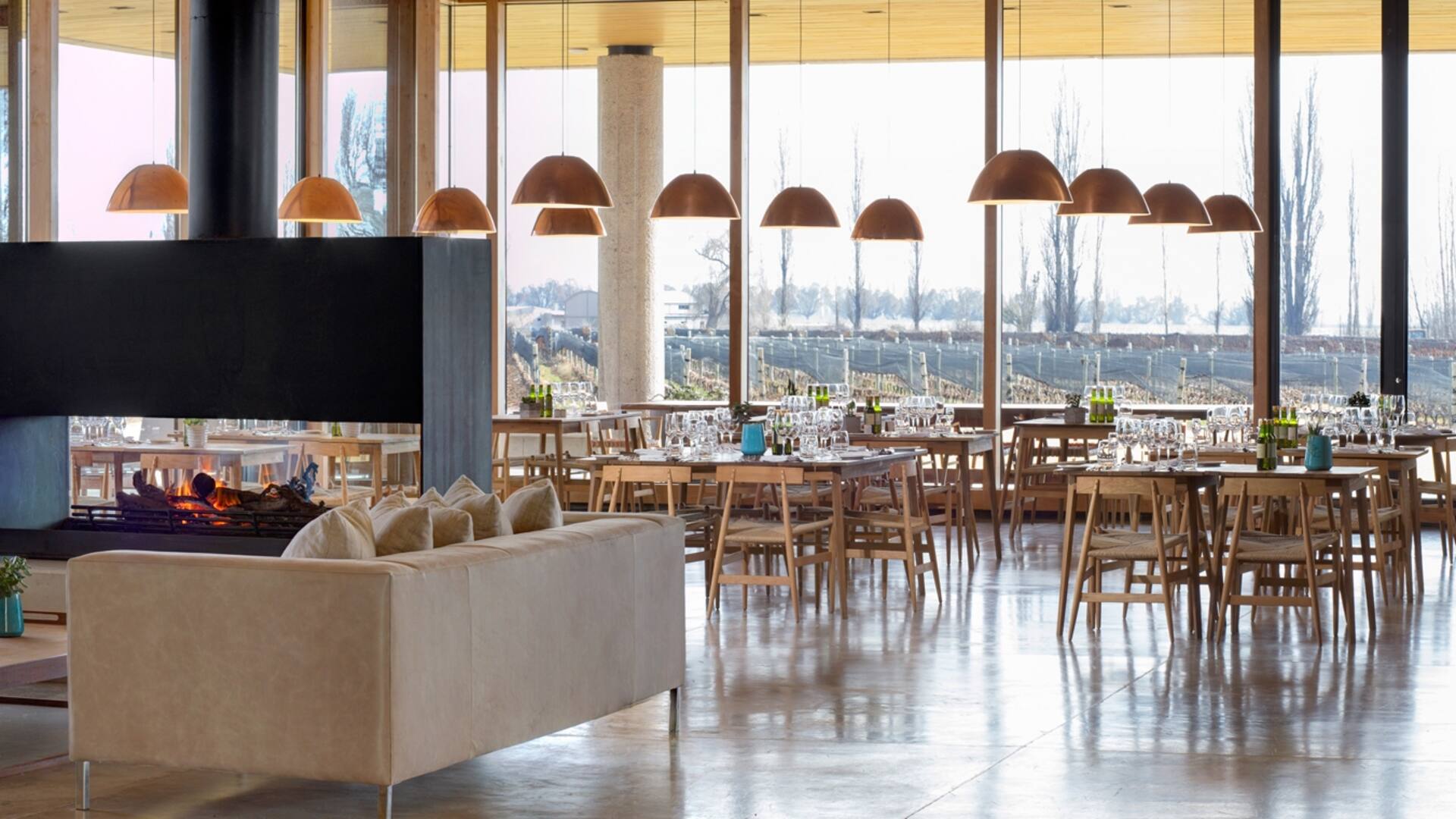 La bodega Ruca Malen y el restaurante con vista a los viñedos