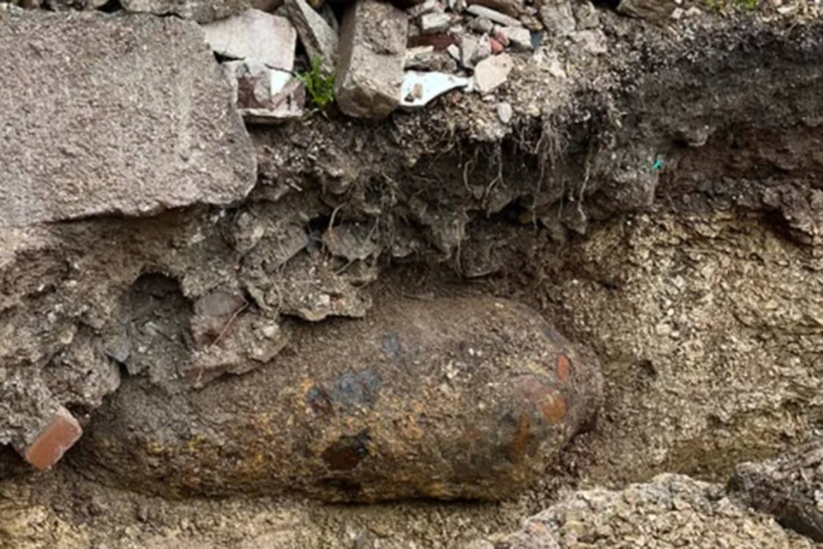 La bomba hallada pesaba 500 kilogramos