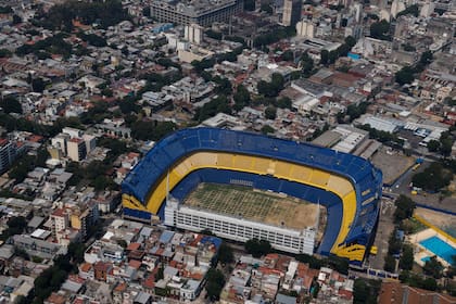 La Bombonera desde el aire