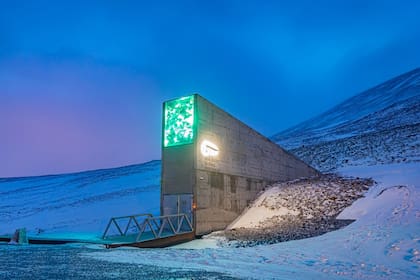 La "bóveda del fin del mundo" en Spitsbergen, Noruega