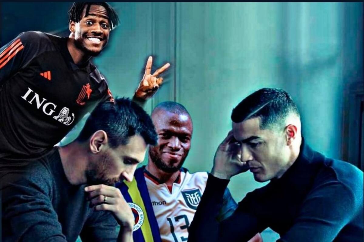 La broma de Batshuayi y Valencia con la imagen de Messi y Cristiano Ronaldo