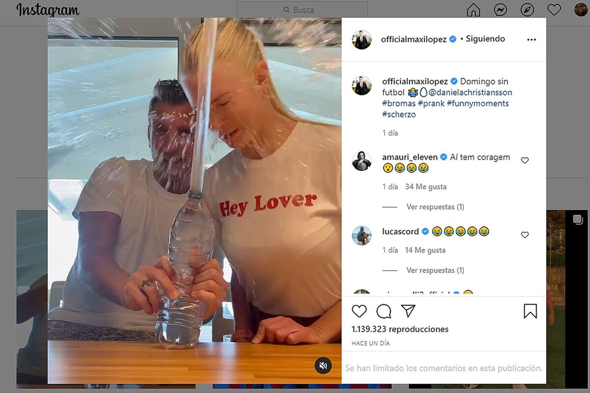 La broma que Maxi López le hizo a Daniela Christiansson. Ella le juró venganza