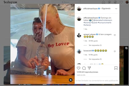 La broma que Maxi López le hizo a Daniela Christiansson. Ella le juró venganza