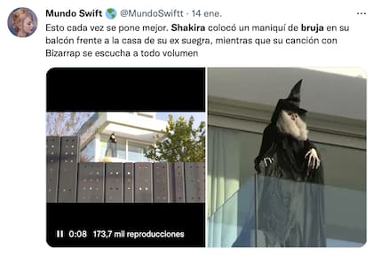 La bruja que Shakira habría puesto en su mansión como parte de otra indirecta