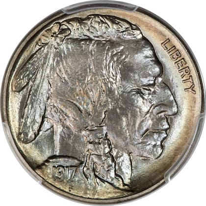 La Buffalo Nickel de 1917 fue vendida en Heritage Auctions por US$90.000