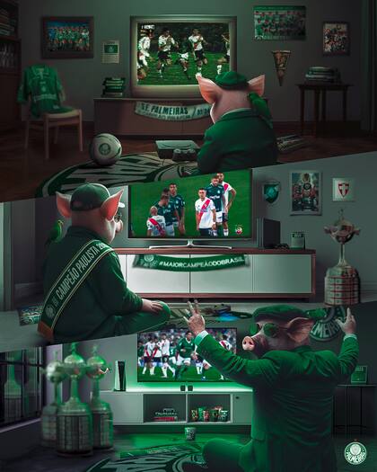 La burla de Palmeiras para River tras eliminarlo de la Copa Libertadores: “Mismo final” .