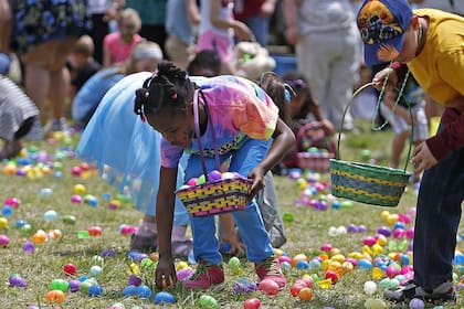 La búsqueda de huevos en Pascua en una tradición en Estados Unidos (Archivo)