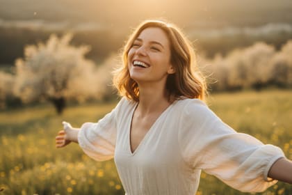 La búsqueda de la felicidad es, desde siempre, una de las aspiraciones más universales del ser humano (Foto: IA)