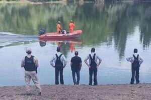 La búsqueda de los cuerpos en el río Negro