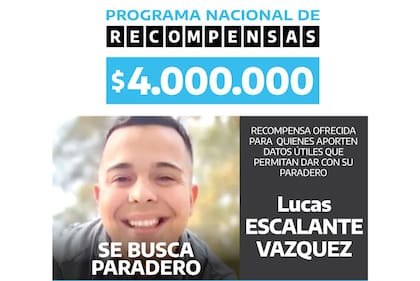 La búsqueda de Lucas Escalante Vazquez