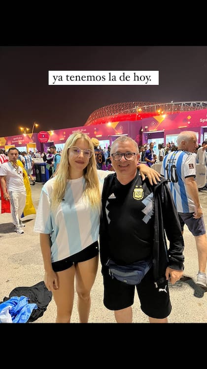 La cábala de un hincha argentino y Nati Jota