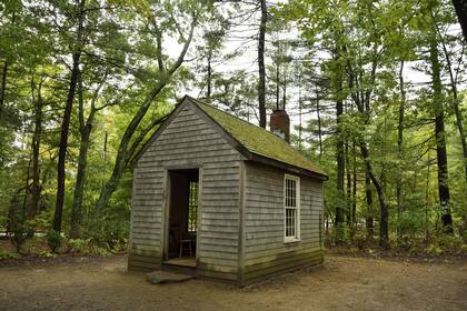 La cabaña de Concord en la que Thoreau vivió, en 1845, su retiro en el bosque