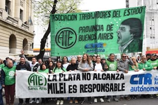 ATE hizo un paro para exigirle pases a planta a Kicillof, pero concentró sus críticas en el modelo de Milei