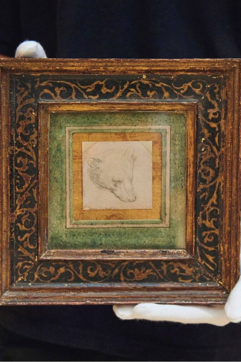 La Cabeza de oso de Da Vinci, subastada semanas atrás por 12,1 millones de dólares