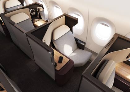 La cabina Business Class de Qantas, en lo que será vuelo más largo del mundo