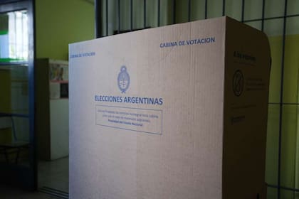 La cabina de votación de estas elecciones