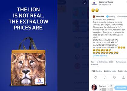 La cadena de supermercados aprovechó su momento de gloria en las redes sociales