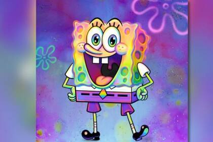 La cadena que emite el programa de Bob Esponja, publicó su imagen como parte de un homenaje a la comunidad Lgbtiq