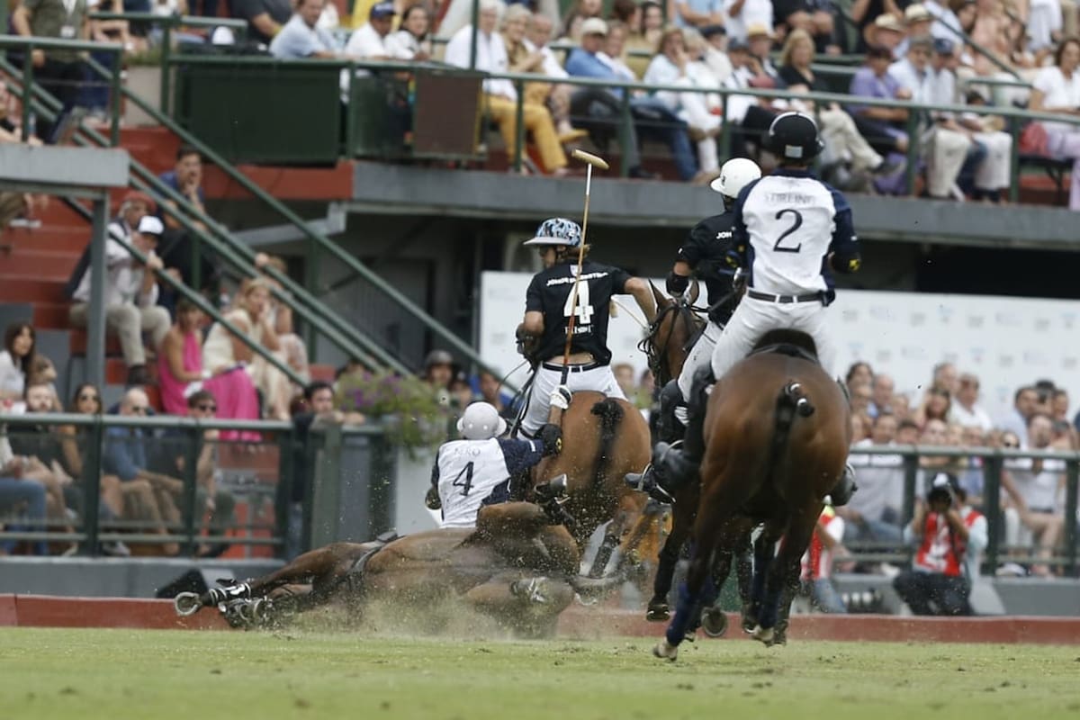 La caída de Nero, que no pudo seguir jugando la final de Palermo