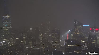 La caída de nieve en Nueva York inició alrededor de las 02 hs de hoy martes 13 de febrero