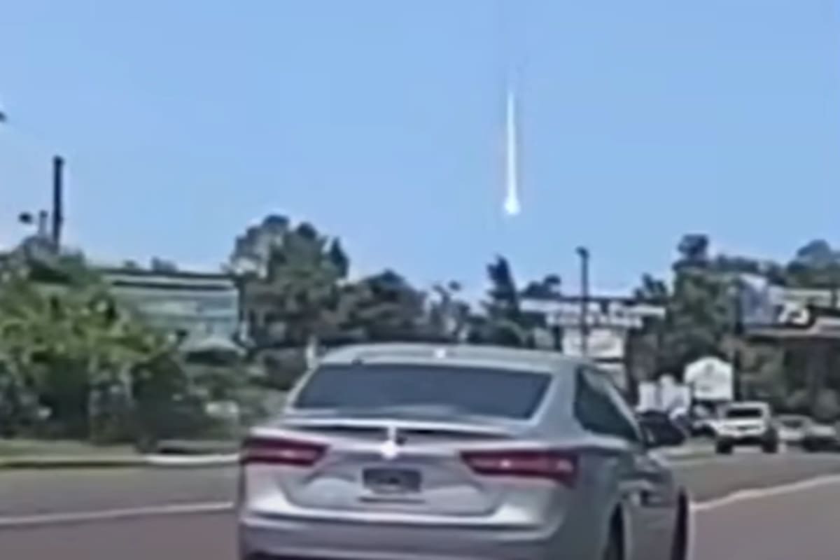 La caída de un meteorito en Georgia, EE.UU.