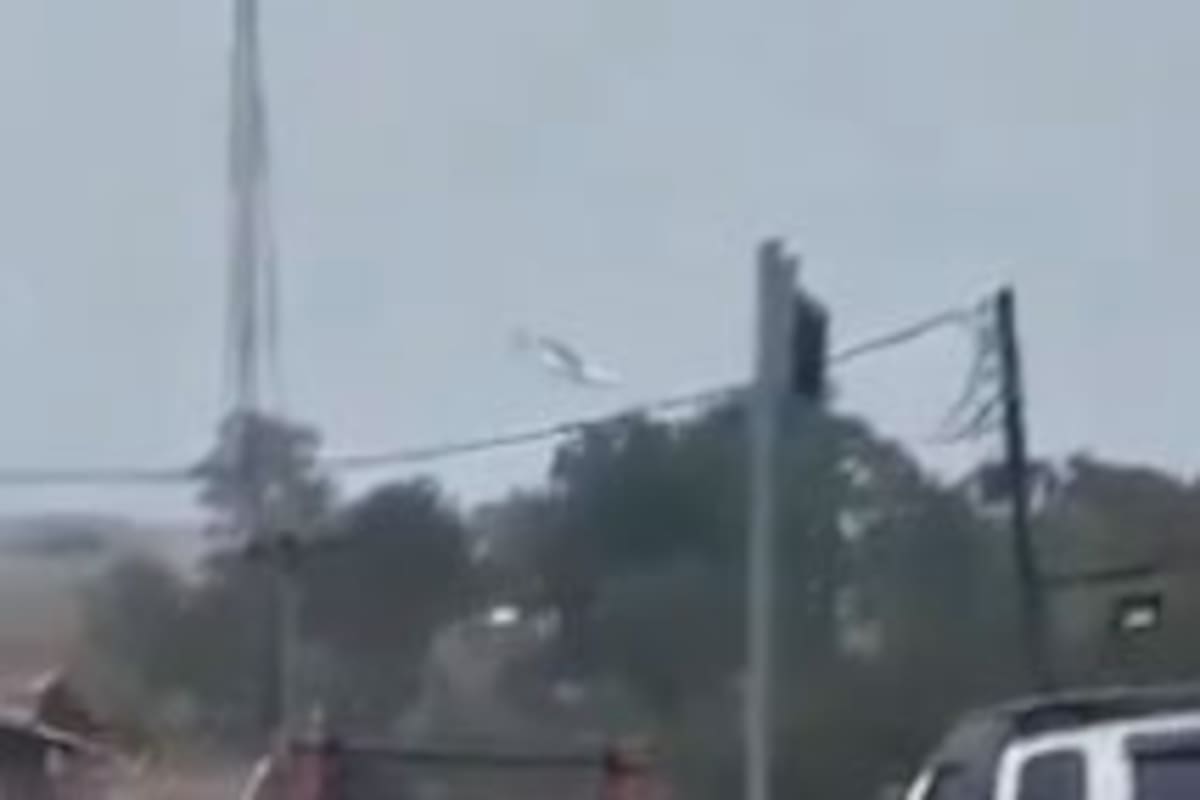 La caída del avión en San Pablo