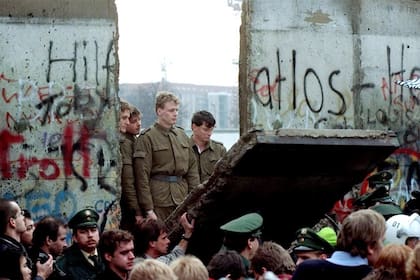 La caída del Muro de Berlín, en 1989
