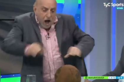 La caída primero provocó susto y luego risas