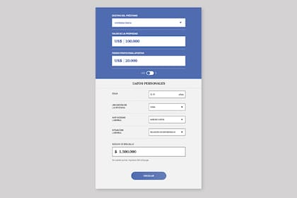La calculadora de créditos hipotecarios de LA NACION brinda información precisa en cuanto al préstamo que mejor se adapta a las condiciones del posible solicitante
