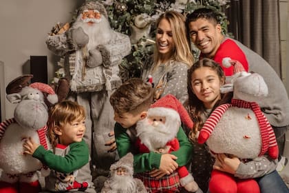 La cálida Navidad de la familia de Luis Suárez. Crédito: Instagram