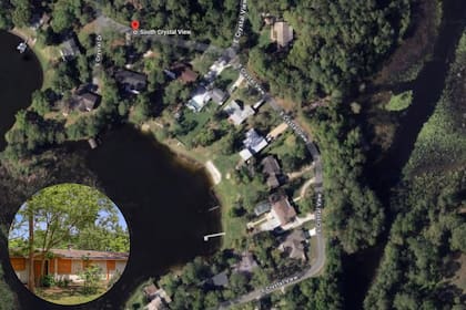 La calle afectada por la casa abandonada en Florida