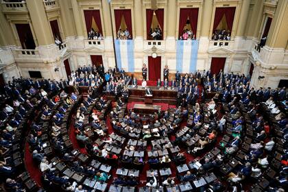 La Cámara de Diputados, durante la inauguración de las sesiones ordinarias