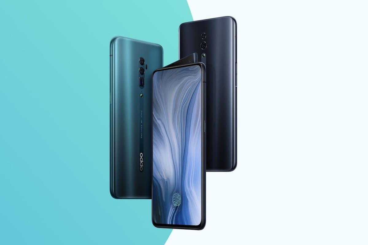 La cámara frontal del Oppo Reno queda escondida para permitir que la pantalla ocupe todo el frente del equipo
