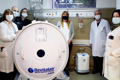 La cámara que ya está funcionando en el Hospital Muñiz.