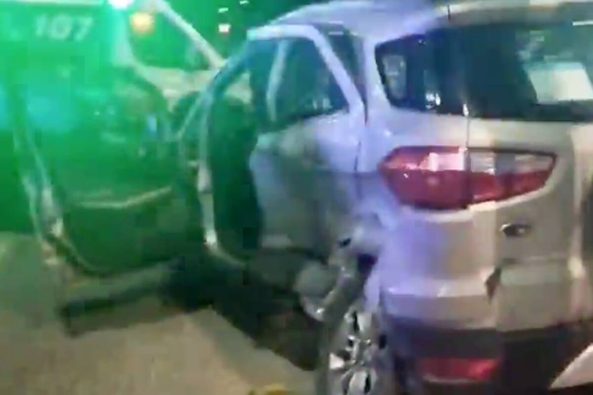 La camioneta de la víctima