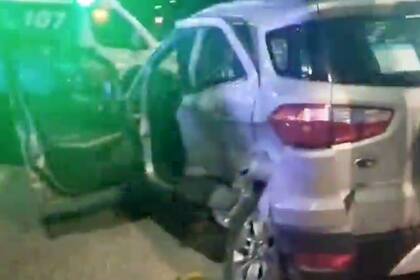 La camioneta de la víctima