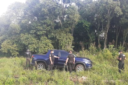 La camioneta del sospechoso fue encontrada abandonada