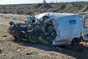 Dos hombres murieron por un choque frontal en una ruta de Río Negro