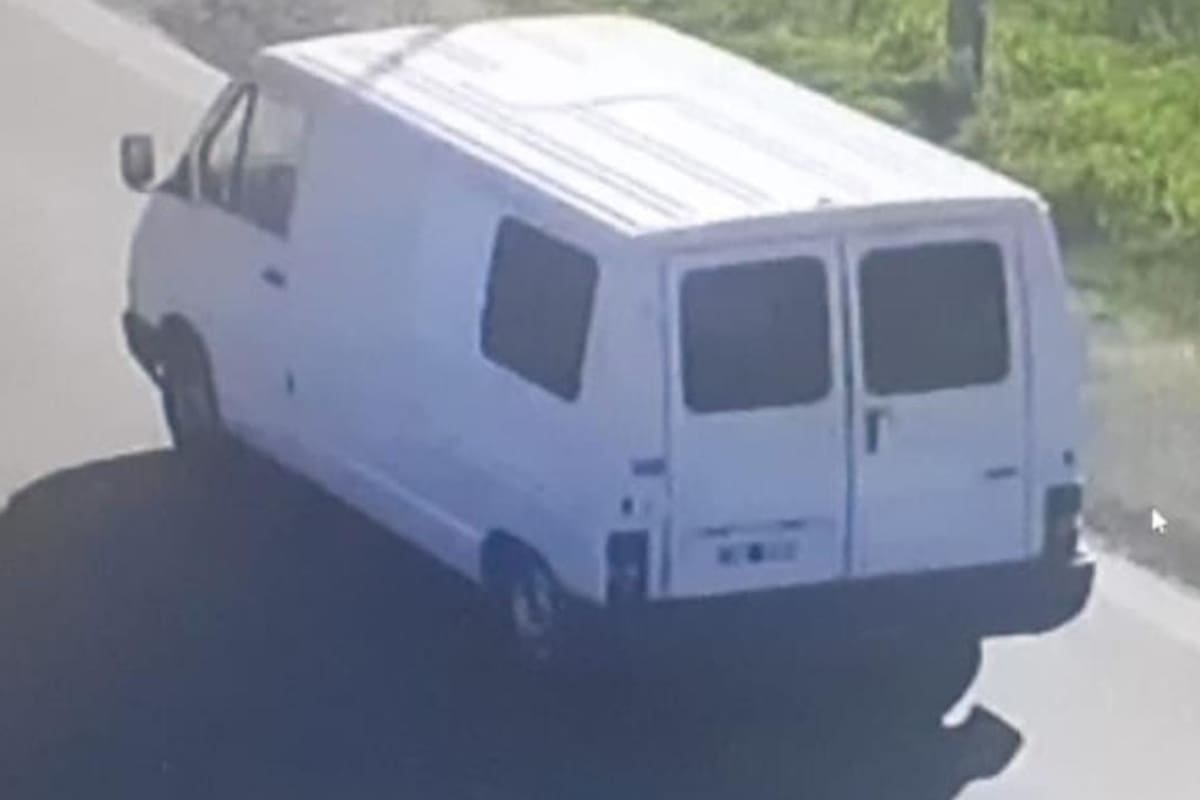 La camioneta utilizada para secuestrar a las víctimas