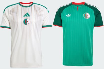 La camiseta argelina está inspirada en los colores de la bandera del país africano