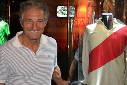 La camiseta que Zappia utilizó esa noche de agosto de 1975 en el estadio de Vélez está exhibida en el Museo River