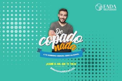 La campaña de FADA, “Menores ni una gota”, consiste en un llamado a la sociedad, familia, comercios y a todos los actores que pueden intervenir en la problemática.