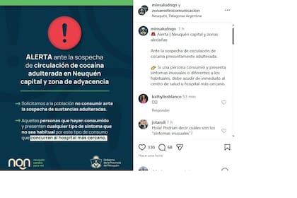La campaña del gobierno de Neuquén para desincentivar el consumo de cocaína ante la aparición de la sustancia adulterada