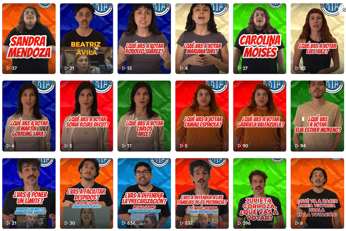 La campaña en redes en rechazo a la reforma laboral que se lanzó con el aval de la CGT para increpar a legisladores que suelen apoyar al Gobierno