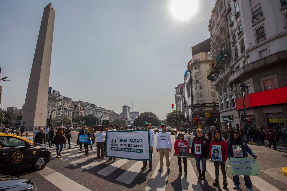 La campaña que se realizó ayer como parte del Día Mundial del Peatón que se celebra todos los 17 de agosto