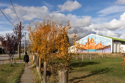 La cancha de fútbol de la escuela secundaria727 en el centro de El Rincón