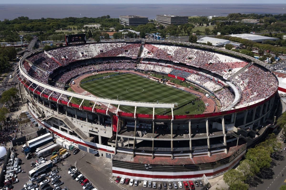 La cancha de River, habilitada para el superclásico