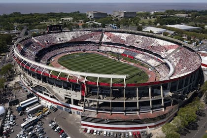 La cancha de River, habilitada para el superclásico